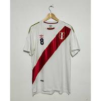 Camiseta Umbro X Perú C.cueva #8 Mundial 2018 segunda mano  Chile 