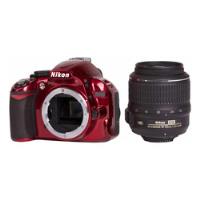 Camara Digital Reflex Nikon D3100 Roja Con Lente Vr De 18-55 segunda mano  Chile 