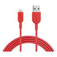 Cable Para iPhone Powerline Ii Lightning 0.9 M Rojo Anker, usado segunda mano  Chile 