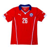 Usado, Camiseta Selección Chilena #26 Albornoz, Puma, Talla M, 2015 segunda mano  Chile 