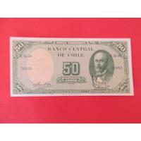 Billete Chile 50 Pesos Firmado Molina-ibañez  Año 1961 segunda mano  Chile 