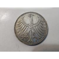 Moneda Alemania 5 Mark 1957 Plata .625(x891 segunda mano  Chile 