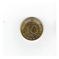Moneda De Alemania, 10 Pfennig, 1992. Jp segunda mano  Chile 
