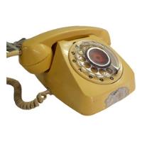 Antiguo Telefono De Disco Ctc, Años 70/80s, Mostaza segunda mano  Chile 