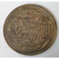 Moneda De Cobre De Francia, 5 Soles, 1792 (repro). Jp segunda mano  Chile 