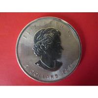 Moneda Canada 5 Dolares Reina Isabel Plata Año 2015 Unc segunda mano  Chile 