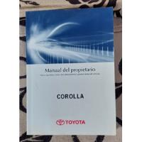  Manual Del Propietario Corolla Toyota segunda mano  Chile 