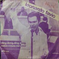 Usado, Vinilo Single De Leonardo Favio Ding Dong(43ch segunda mano  Viña Del Mar