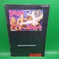 Manual Magic Sword Super Nintendo , usado segunda mano  Chile 