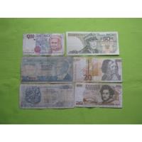 Lote 6 Billetes Mundiales B1 segunda mano  Chile 