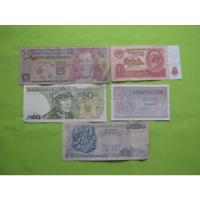 Lote 5 Billetes Mundiales B2 segunda mano  Chile 