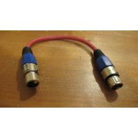 Cable Profesional 15cm + Conectores Xlr Hembra + Xlr Hembra, usado segunda mano  Chile 