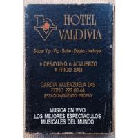 Caja De Fosforos Del Hotel Valdivia De Santiago, usado segunda mano  Chile 