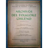 Archivos De Folklore Chileno. Fascículo 9 - Yolando Pino Saa segunda mano  Providencia