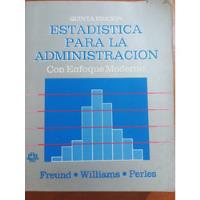 Estadística Para La Administración.con Enfoque Moderno. segunda mano  Chile 