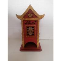 Caja Pagoda Japonesa Talla Madera Vintage Bolsas Del Té  segunda mano  Chile 