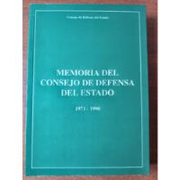 Memoria Del Consejo De Defensa Del Estado 1971-1990 segunda mano  Chile 