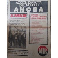 Periodico El Rebelde Semana Del 16 Al 22 De Enero De 1973 segunda mano  Chile 