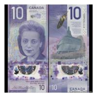 Billete De Canadá, 10 Dólares, Polímero. 2018. Jp segunda mano  Chile 