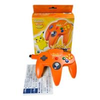 Usado, Control Pokemon Pikachu Naranjo En Caja Nintendo 64 Original segunda mano  Chile 