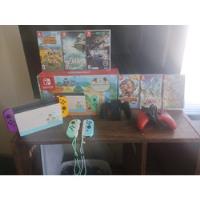 Nintendo Switch V2 Animal Crossings Ed. + 6 Juegos + 4 Joy segunda mano  Chile 