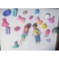 Usado, 2 Polly Poket Set De Figuras  Mattel Más Ropa segunda mano  Chile 