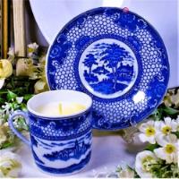  Taza Porcelana Japonesa Blue Willow  Vintage  segunda mano  Chile 