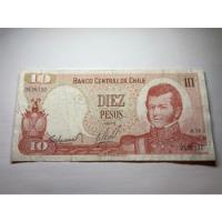 Usado, Billete Chile 10 Pesos 1975 segunda mano  Chile 