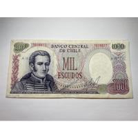 Billete Chile 1000 Escudos segunda mano  Chile 