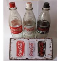 Coca Cola Botellas + Letrero (valor Lote)  segunda mano  Chile 