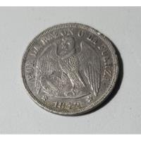 Moneda De 1 Peso 1872 segunda mano  Chile 