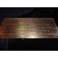 Letrero-placa Antigua, Señaletica De Mástil En Naviero., usado segunda mano  Chile 