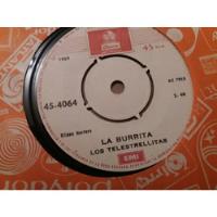 Vinilo Single De Los Telestrellitas La Burrita(v125 segunda mano  Chile 