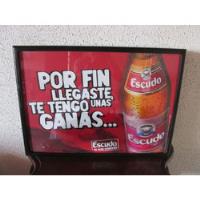  Letrero Publicitario Cerveza Escudo Entrego En Mi Domicilio segunda mano  Chile 