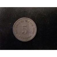 Usado, Moneda Imperio Aleman 5 Fpenning 1911 (x342. segunda mano  Chile 