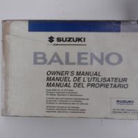 Manual De Usuario Suzuki Baleno Año 1999, Ed. Suzuki Motor C segunda mano  Chile 