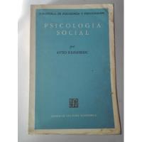 Libro Psicología Social, Otto Klineberg segunda mano  Chile 