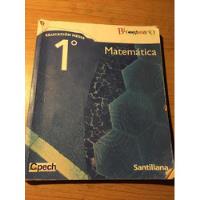 Matematica 1º Medio Bicentenario Santillana segunda mano  Chile 