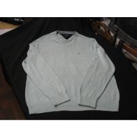 Sweater Cuello En V Tommy Hilfiger Talla L/g Color Celeste, usado segunda mano  Puente Alto