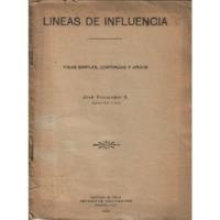 Libro  Líneas De Influencia Vigas Simples, Continuas Y Arcos segunda mano  Chile 